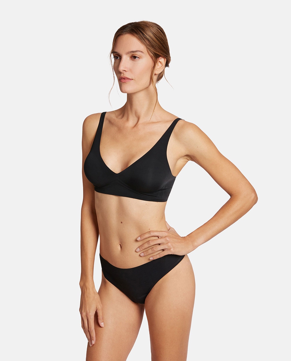 Tanga Clássica Invisível Preto-4