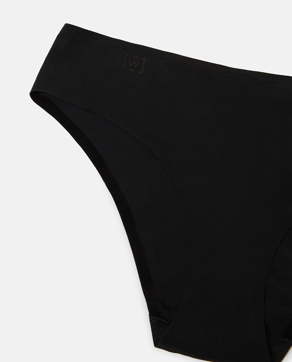 Cueca Tipo Brasileira Invisível Preto-6