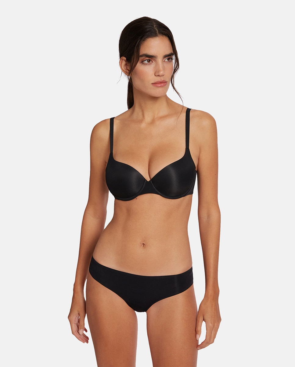 Cueca Tipo Brasileira Invisível Preto-4