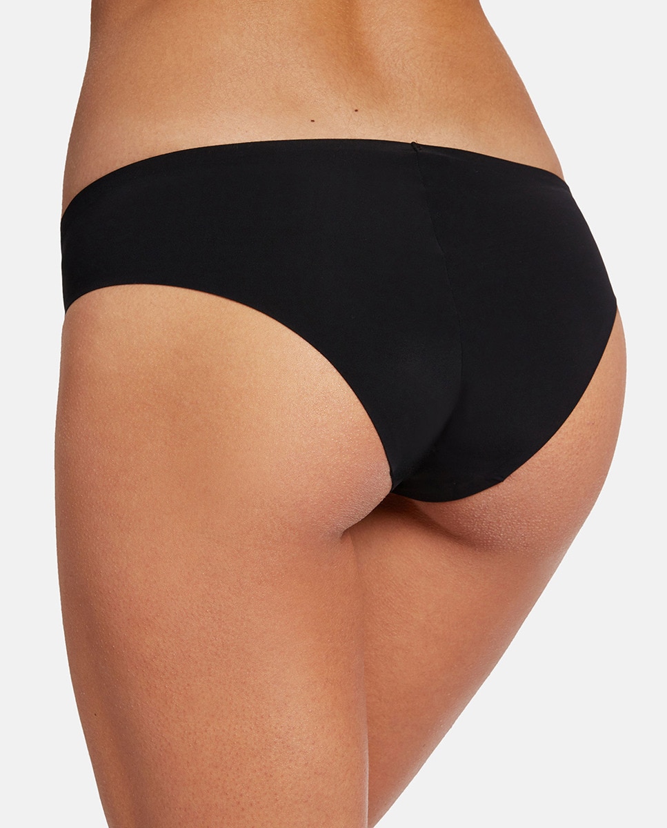 Cueca Tipo Brasileira Invisível Preto-2