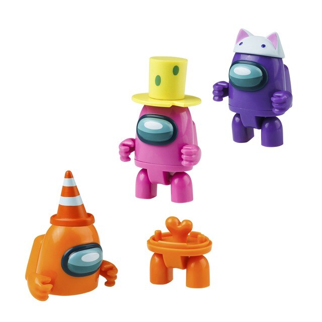 Action Figure Among Us In PVC 12 Cm - Bizak - Modello Bianco Con Accessori Sorpresa - Giocattolo Ufficiale Collezionabile - 4