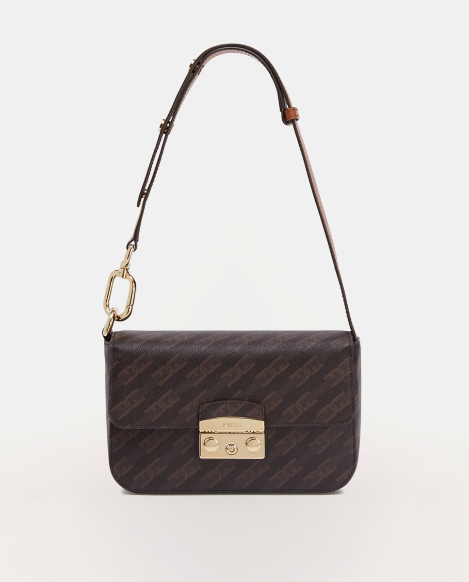 Sac à bandoulière metropolis à imprimé arc et rabat avec fermoir