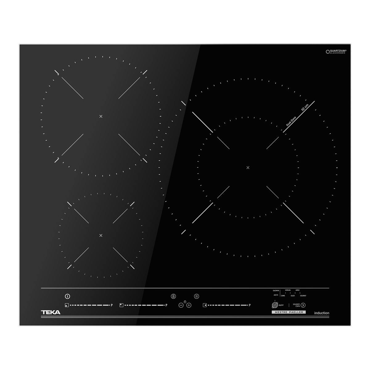 Imagen 0 de Placa de inducción Teka Multislider con 3 zonas de cocción con Zona Paellera XL - ITC 63320 MPS MestrePaeller