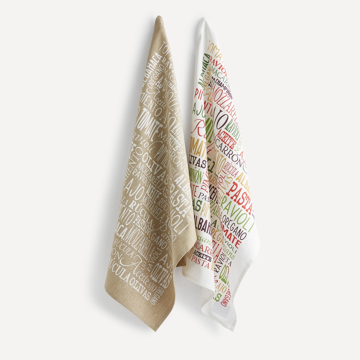 Lot de 2 torchons Ingredientes