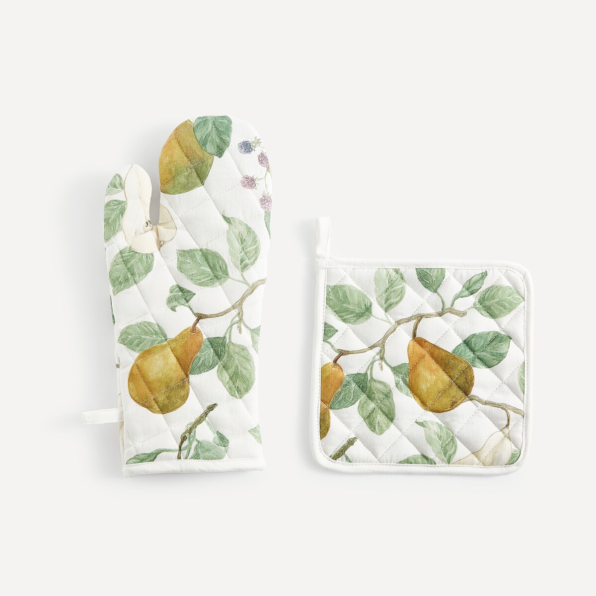 Ensemble gant de cuisine et manique Pears