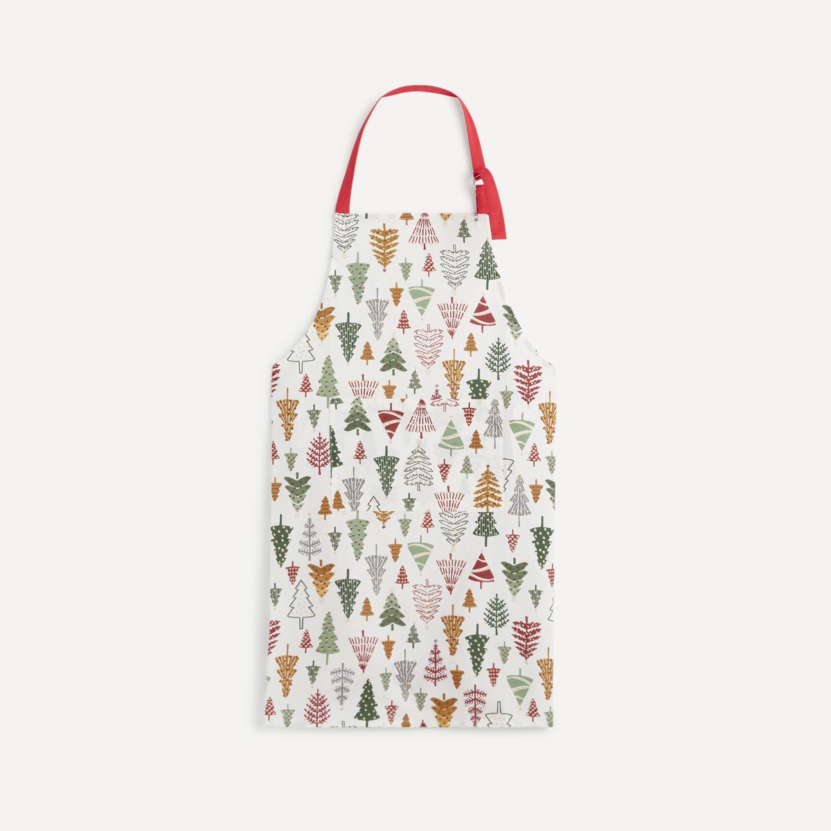 Delantal algodón Pinos Navidad Basics El Corte Inglés Multicolor-1