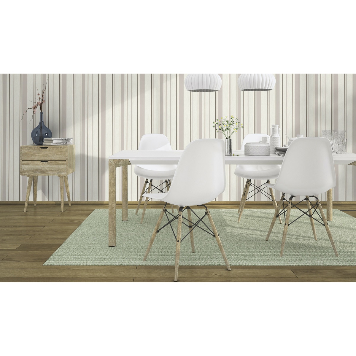 Papel pintado TNT Rayas Basic Rasch Multicolor-2