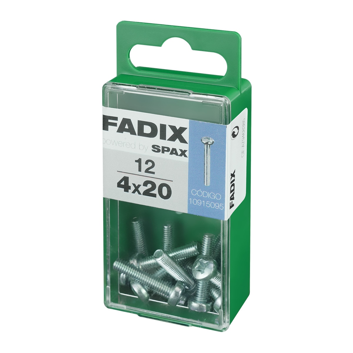 Tornillo Métrica Cabeza Redonda M4 x 20 mm - Caja 12 Uds Zincado-2
