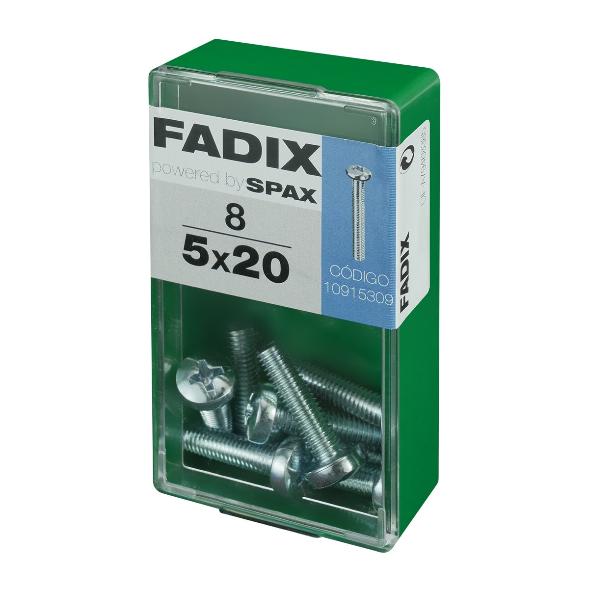 Tornillo Métrica Cabeza Redonda M5 x 20 mm - Caja 8 Uds Zincado-2