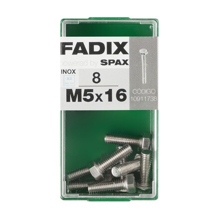 10 Tornillos Hexagonales M8 X 1.25 X 35mm - Acero Inoxidable, Grado 5, Cabeza Hexagonal Interior Allen