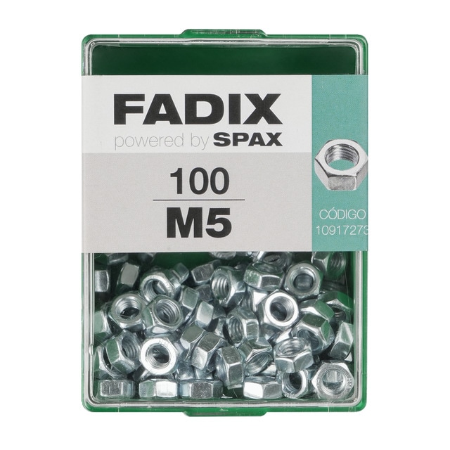 Tuerca Hexagonal Cincada M5 - Caja 100 Uds