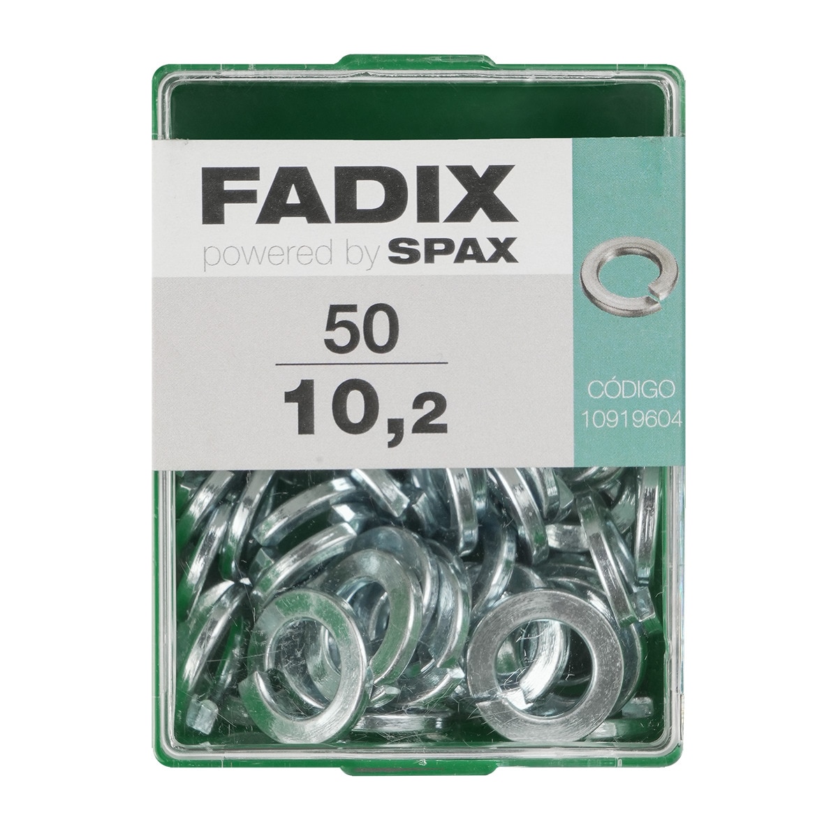 Imagen 0 de Arandela Grower de Presión Cincada Ø10,2 mm - Caja 50 Uds