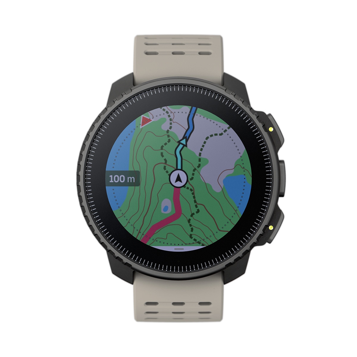 Relógio GPS Vertical Cinzento / Preto-2