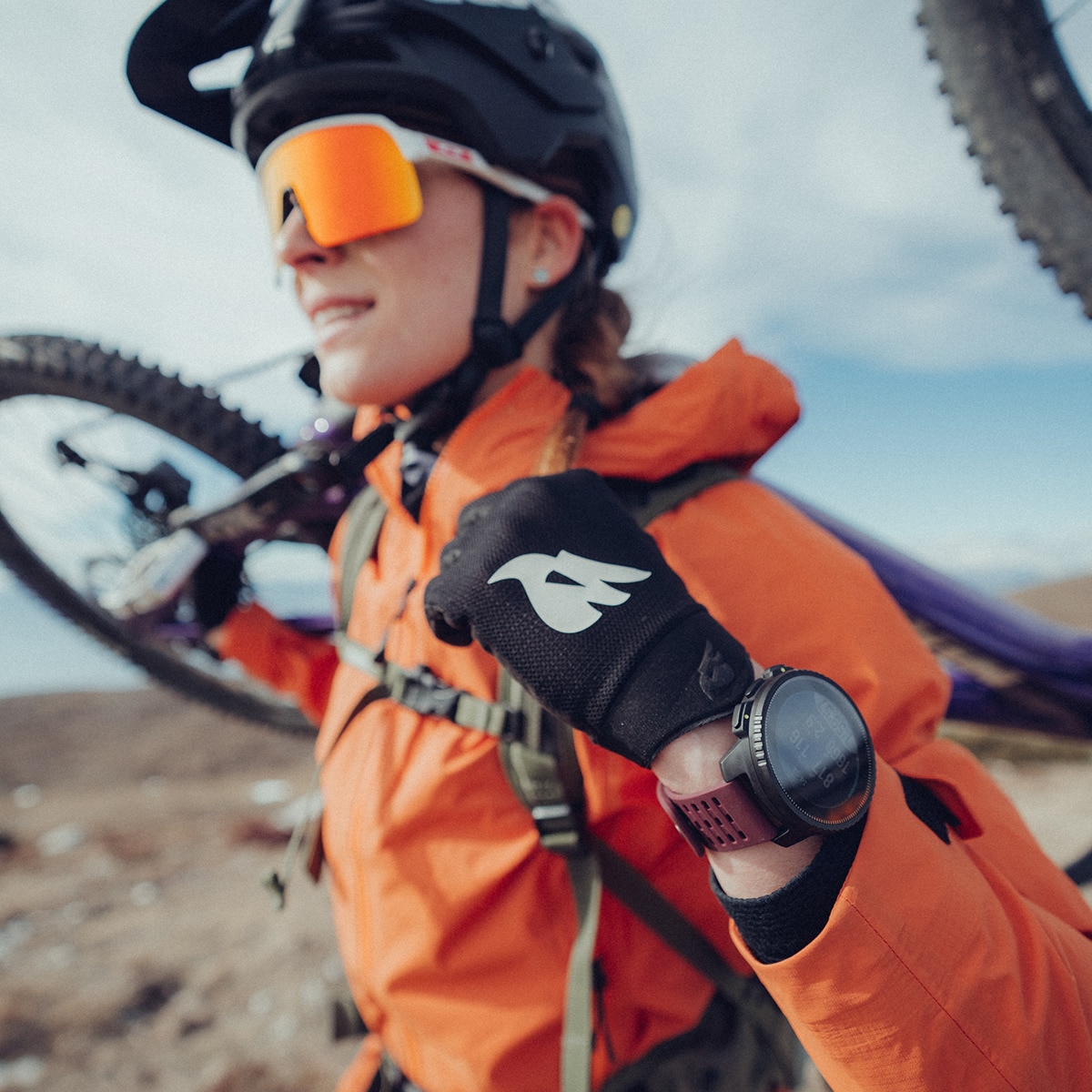 Relógio GPS Vertical Bordeaux/Preto-7