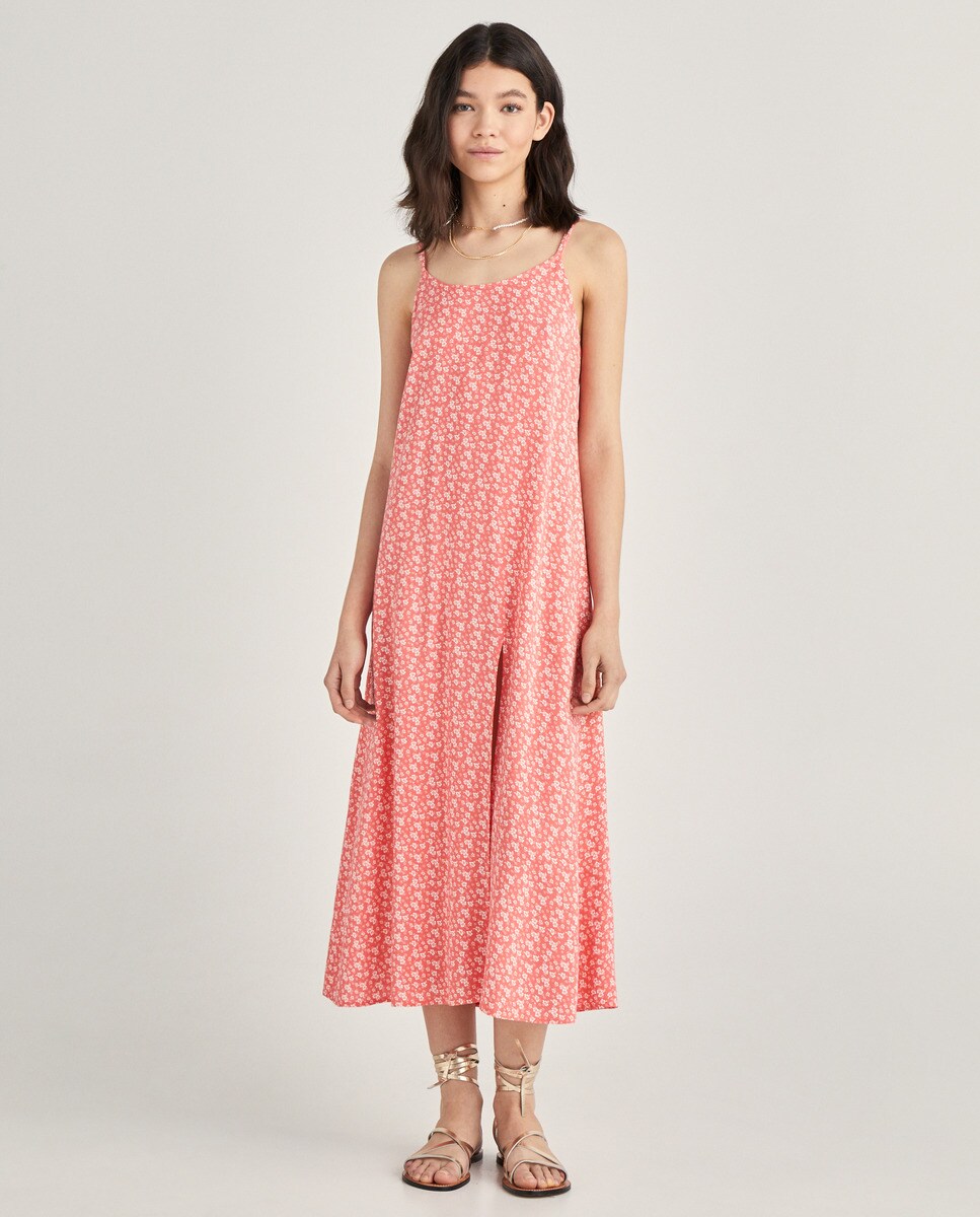 Robe midi à bretelles