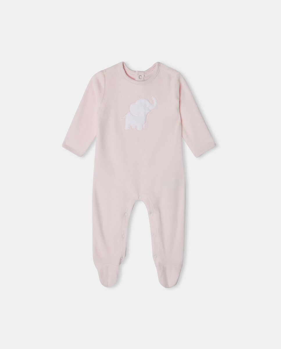 Grenouillère à manches longues et col rond