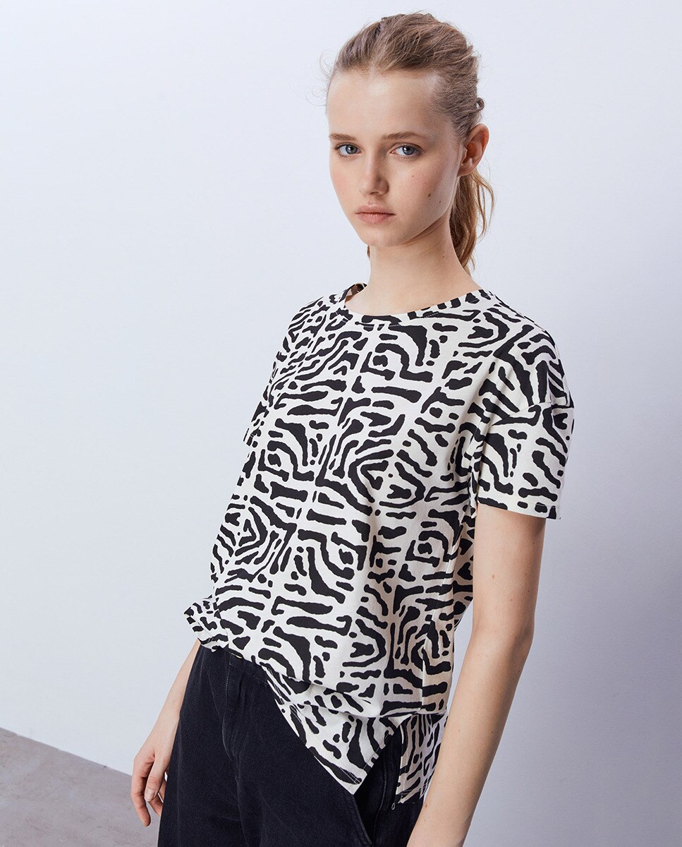 Tshirt basic imprimé