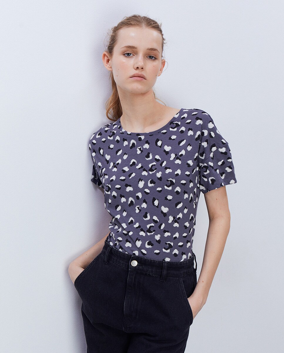 Tshirt basic imprimé