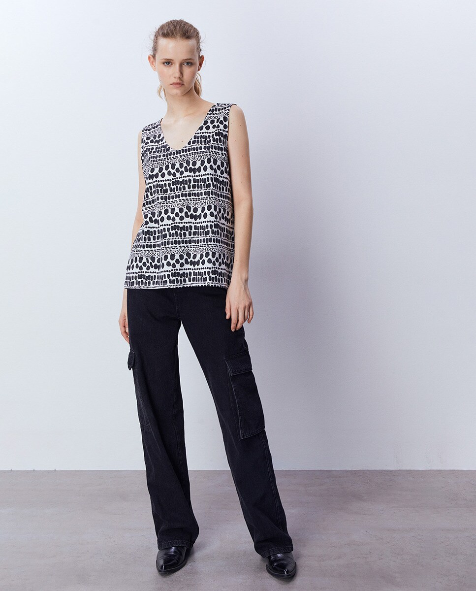 Tshirt basic imprimé