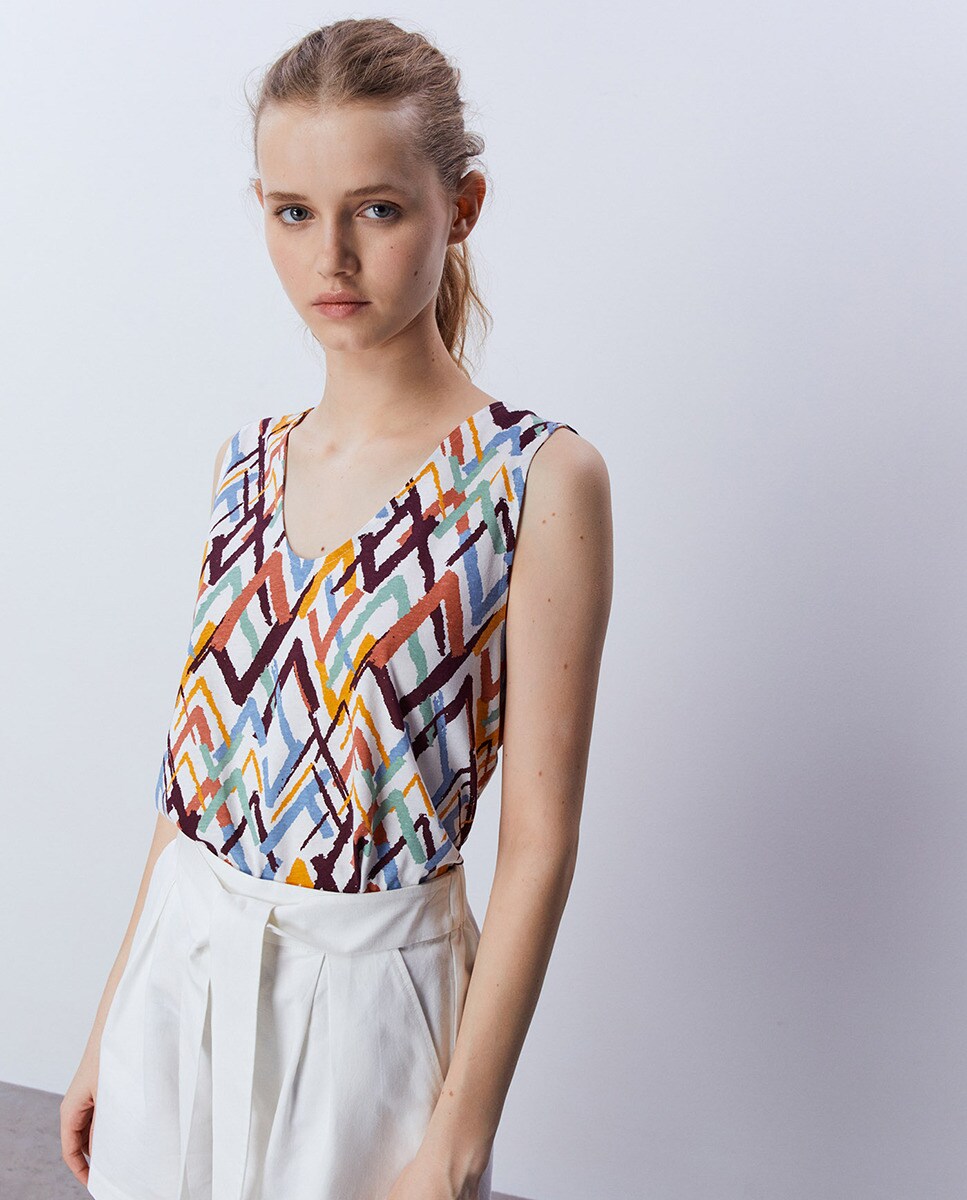 Tshirt basic imprimé