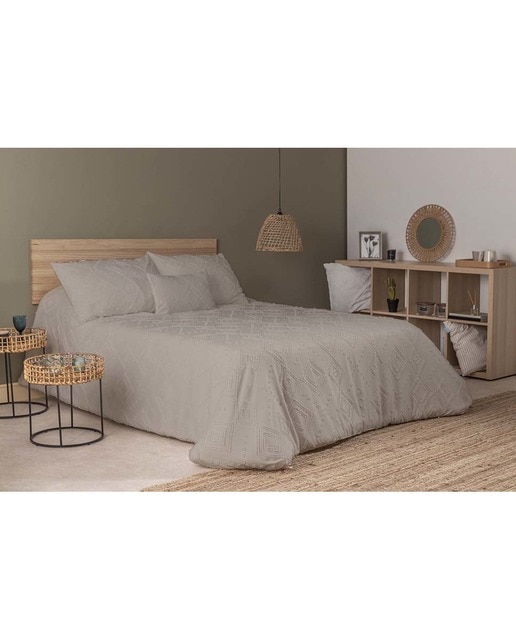 Imagen 0 de Colcha Don algodón 090 cm Evelia beige