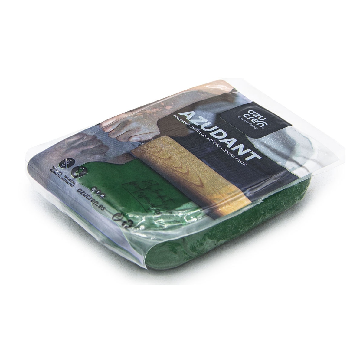 Fundant verde primavera sin gluten 250 gr. Azucren Verde-1