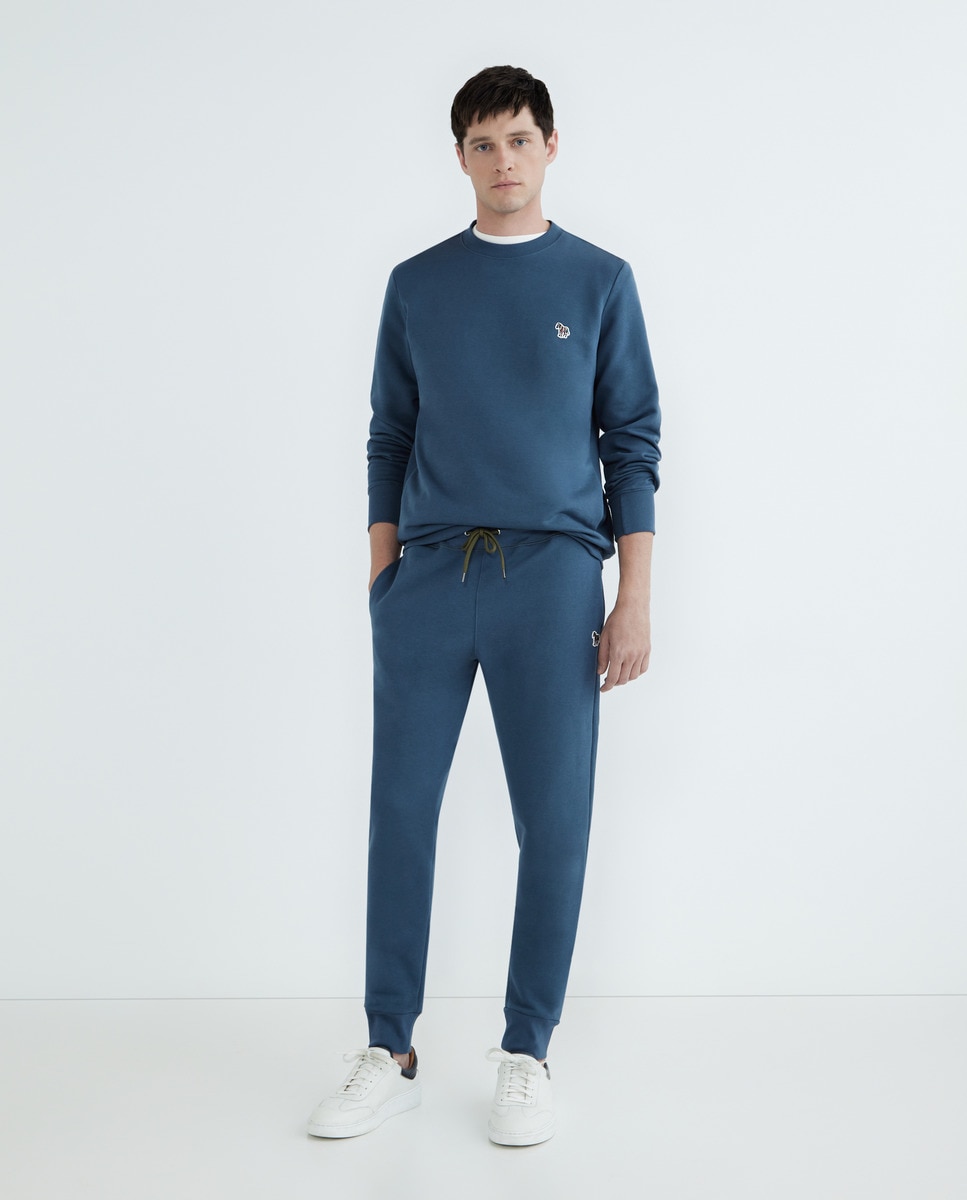 Sweat col rond logo zèbre