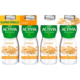Bifidus Líquido de Cereais Integrais Pack 8 unidades embalagem 155 g - Activia