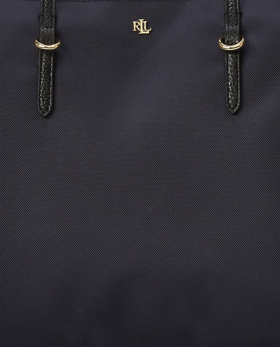 Mala Tipo Tote Média Keaton com Fecho de Correr e em Nylon - Azul-Marinho Azul-marinho-6