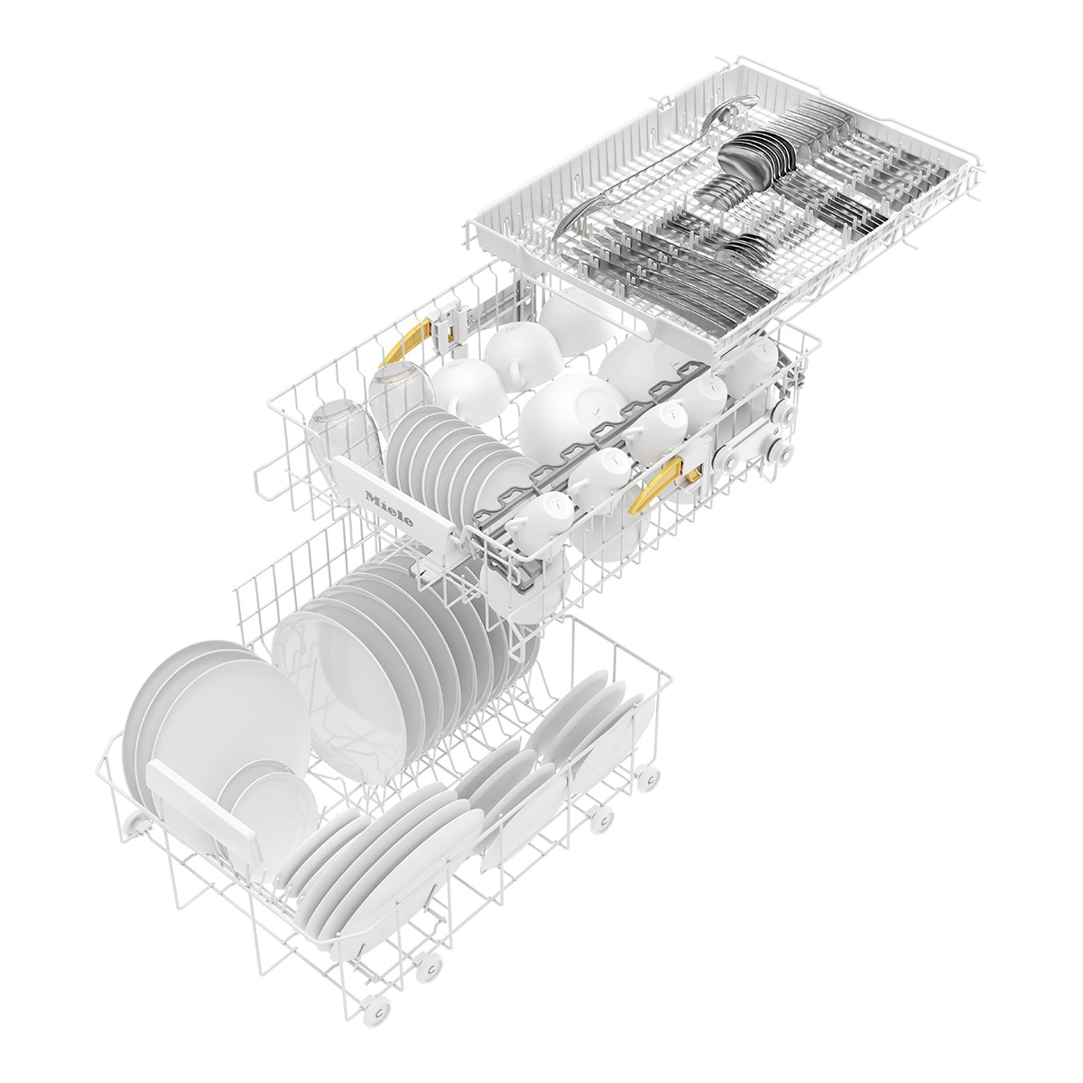 Máquina de Lavar Loiça Miele G 5540 SC BRWS SL Active com 3ª Bandeja de 9 Talheres e 45 cm - Branco Brilhante Branco-5