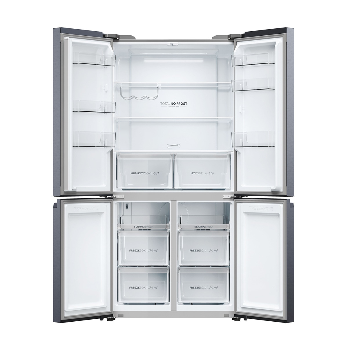 Frigorífico americano Haier Total No frost Cube 90 Series 5 - HCR5919ENMB Dark inox-3