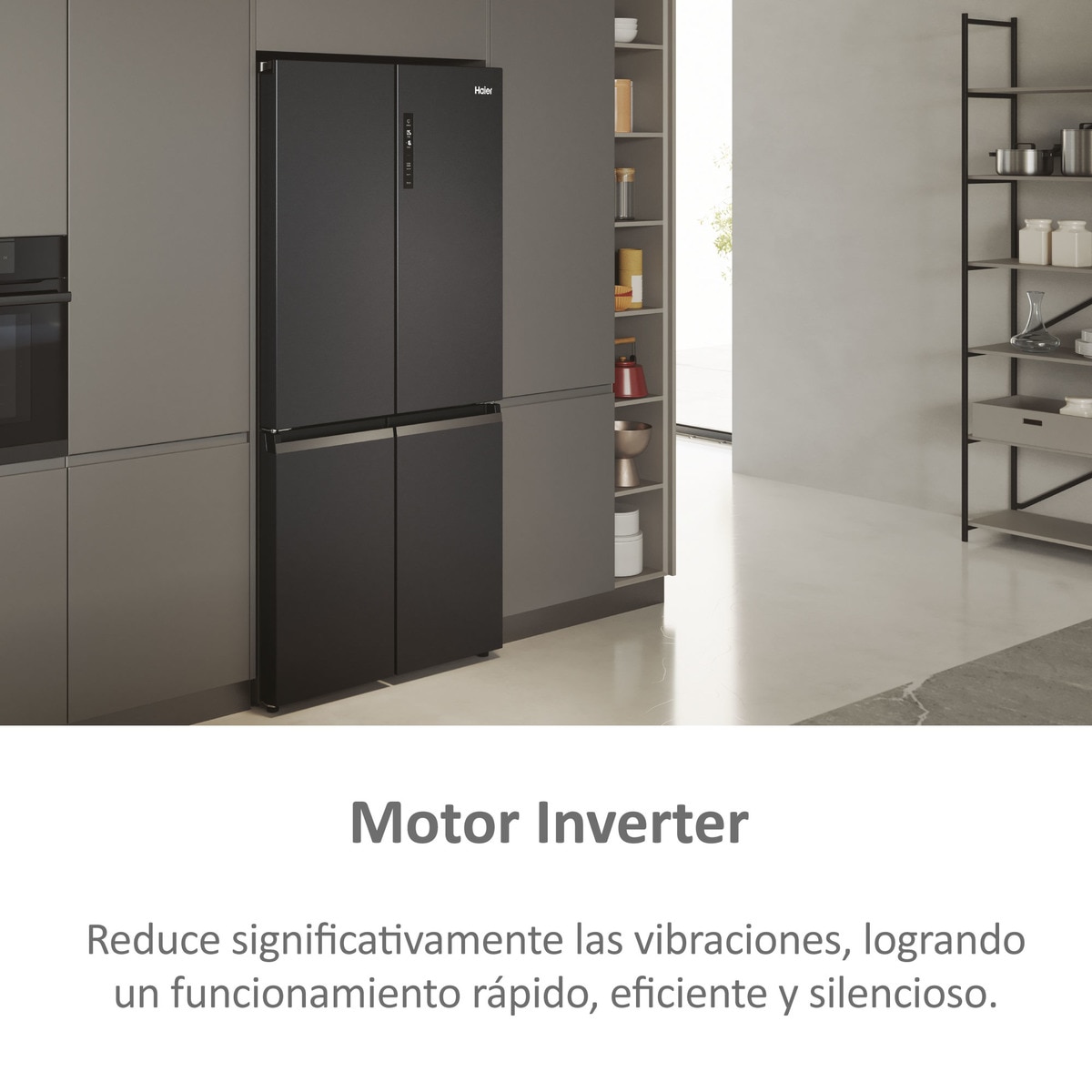 Frigorífico americano Haier Total No frost Cube 90 Series 5 - HCR5919ENMB Dark inox-7