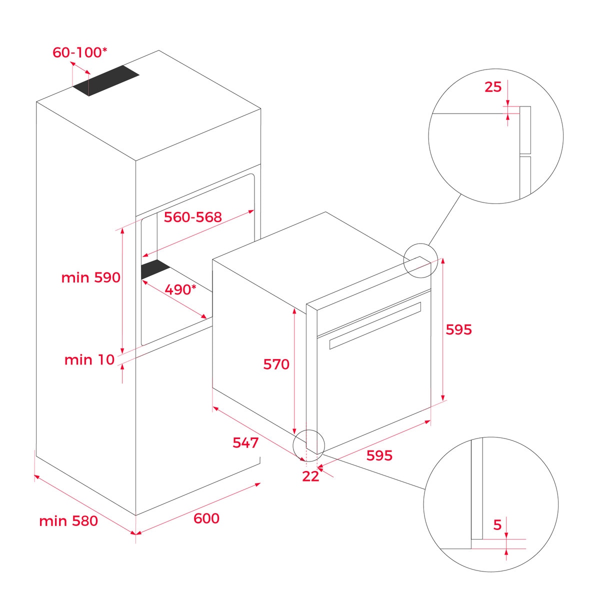 Horno multifunción Teka SurroundTemp a vapor - HLB 8550NEGRO Negro-2