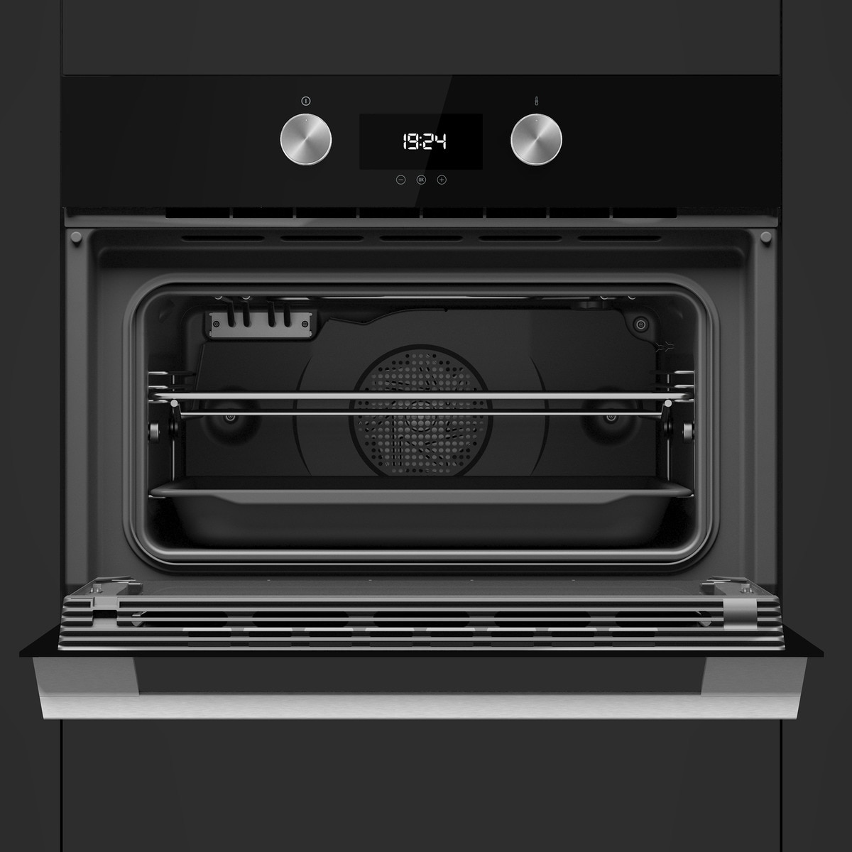 Horno compacto Teka HydroClean, 9 funciones - HLC 8440 NEGRO Cristal negro-5