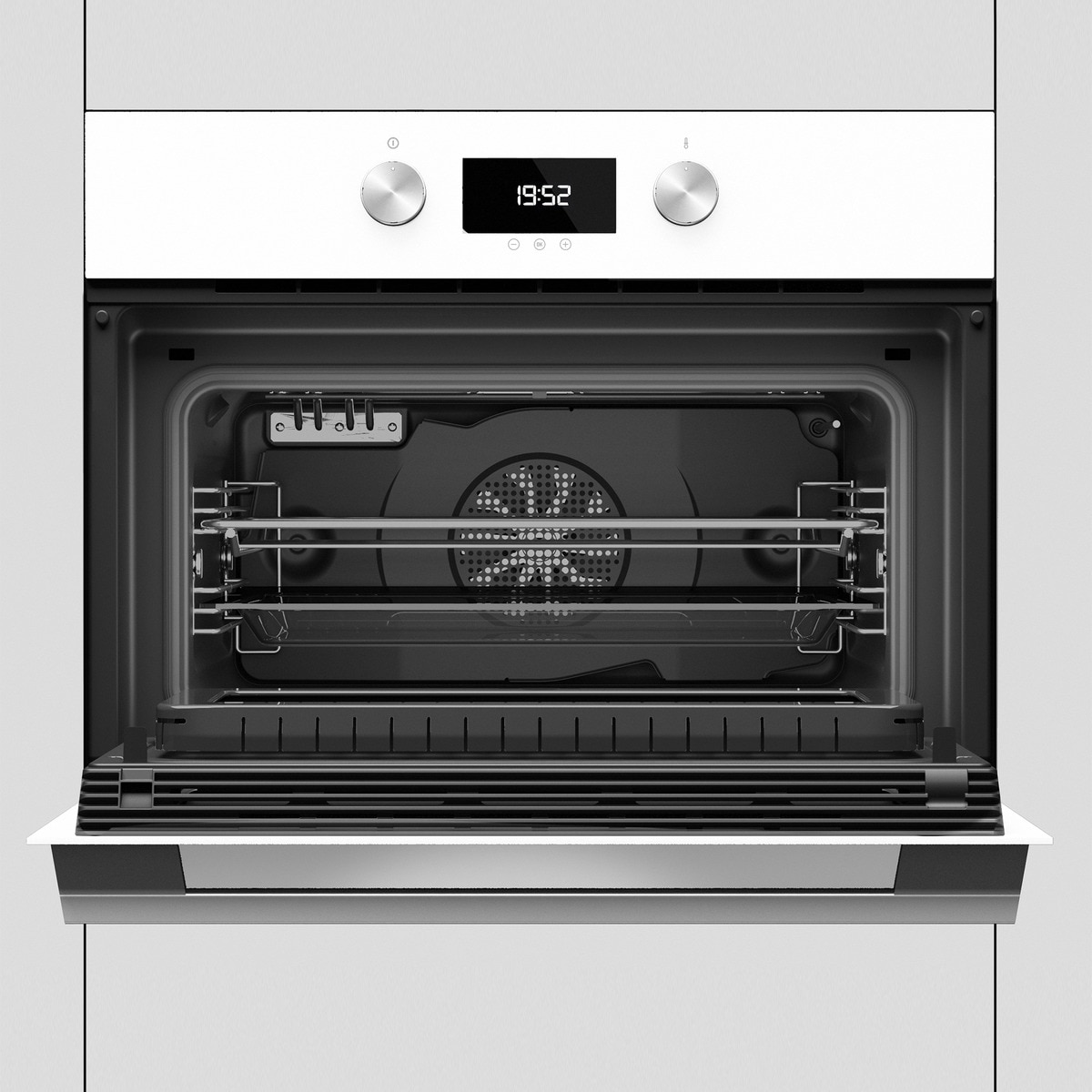 Horno compacto Teka HydroClean, 9 funciones - HLC 8440 BLANCO Cristal blanco-5