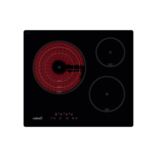 Imagen 0 de Placa vitrocerámica Cata 3 zonas de cocción - TT6003