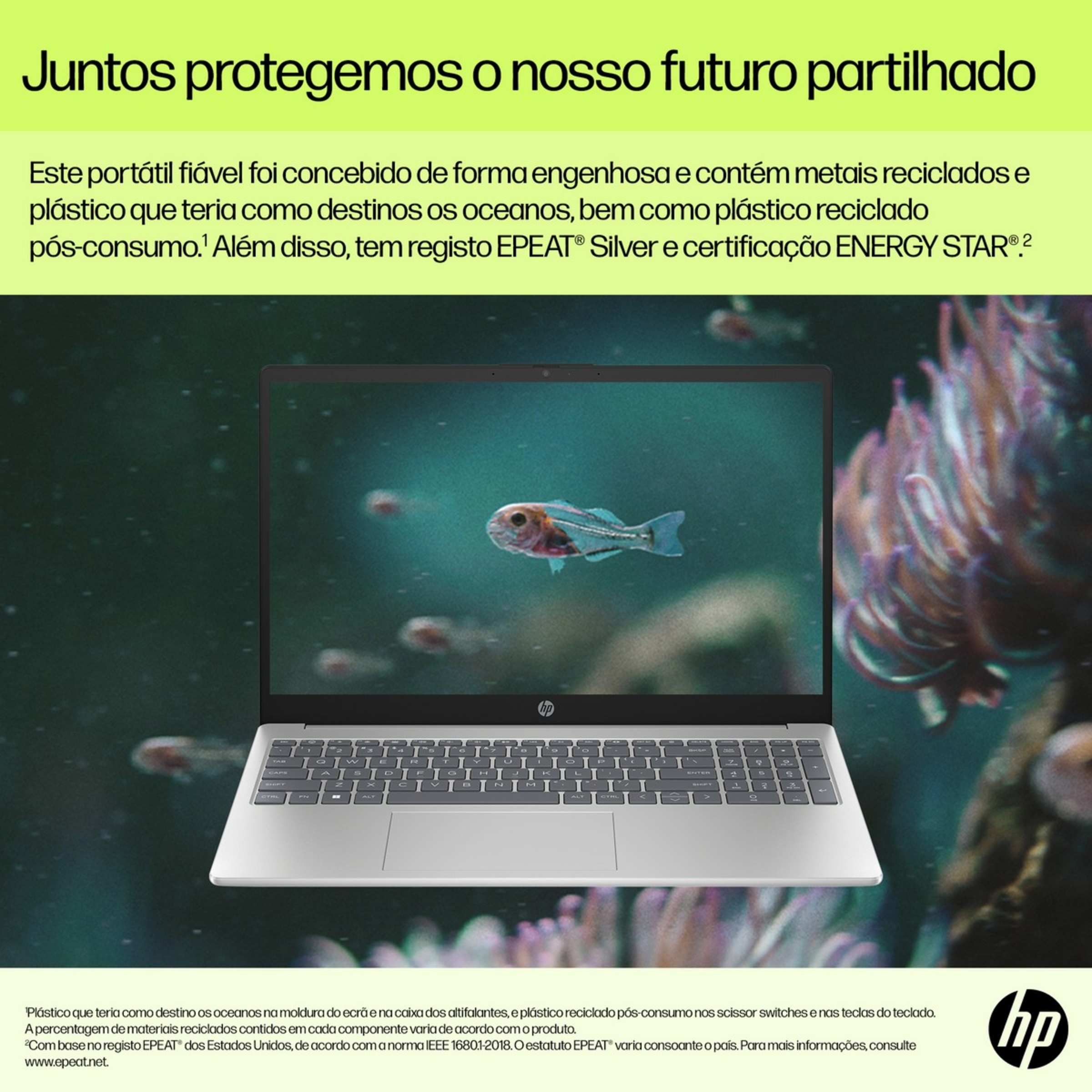 Computador Portátil HP 15-FD0040NP, 15,6", Intel® Core™ i5-1235U, 512 GB SSD, 16 GB RAM 12