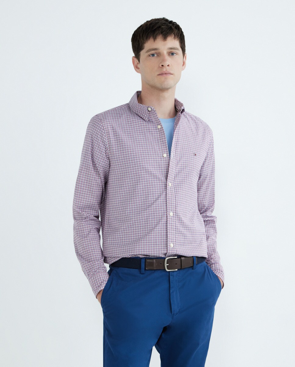 Chemise slim fit à manches longues