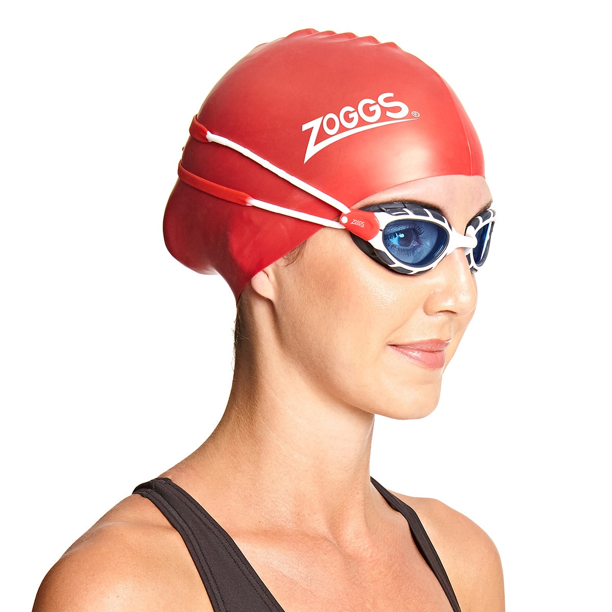 Óculos de Natação Predator Normal Branco / Vermelho-7