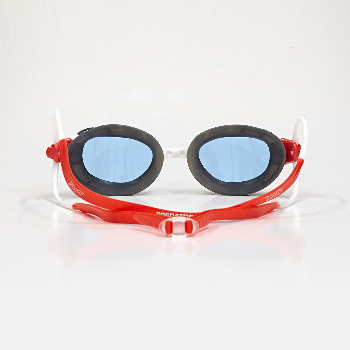 Óculos de Natação Predator Normal Branco / Vermelho-2