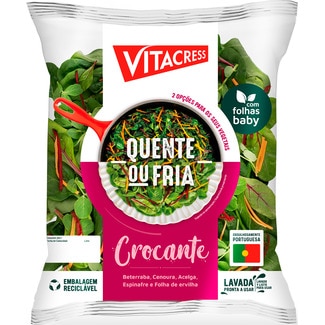 Salada Crocante Quente e Fria embalagem 250 g - Vitacress