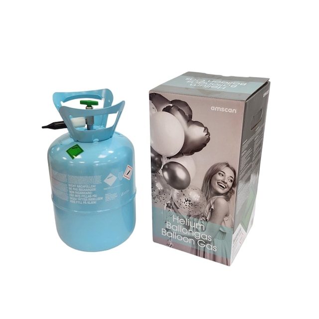 Imagen 0 de Pack de botella helio desechable 0,20 m3 para inflar globos Liragram verde