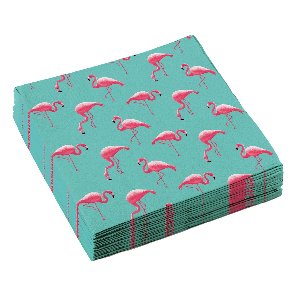 Imagen 0 de Pack 20 servilletas 33cm flamencos Liragram verde