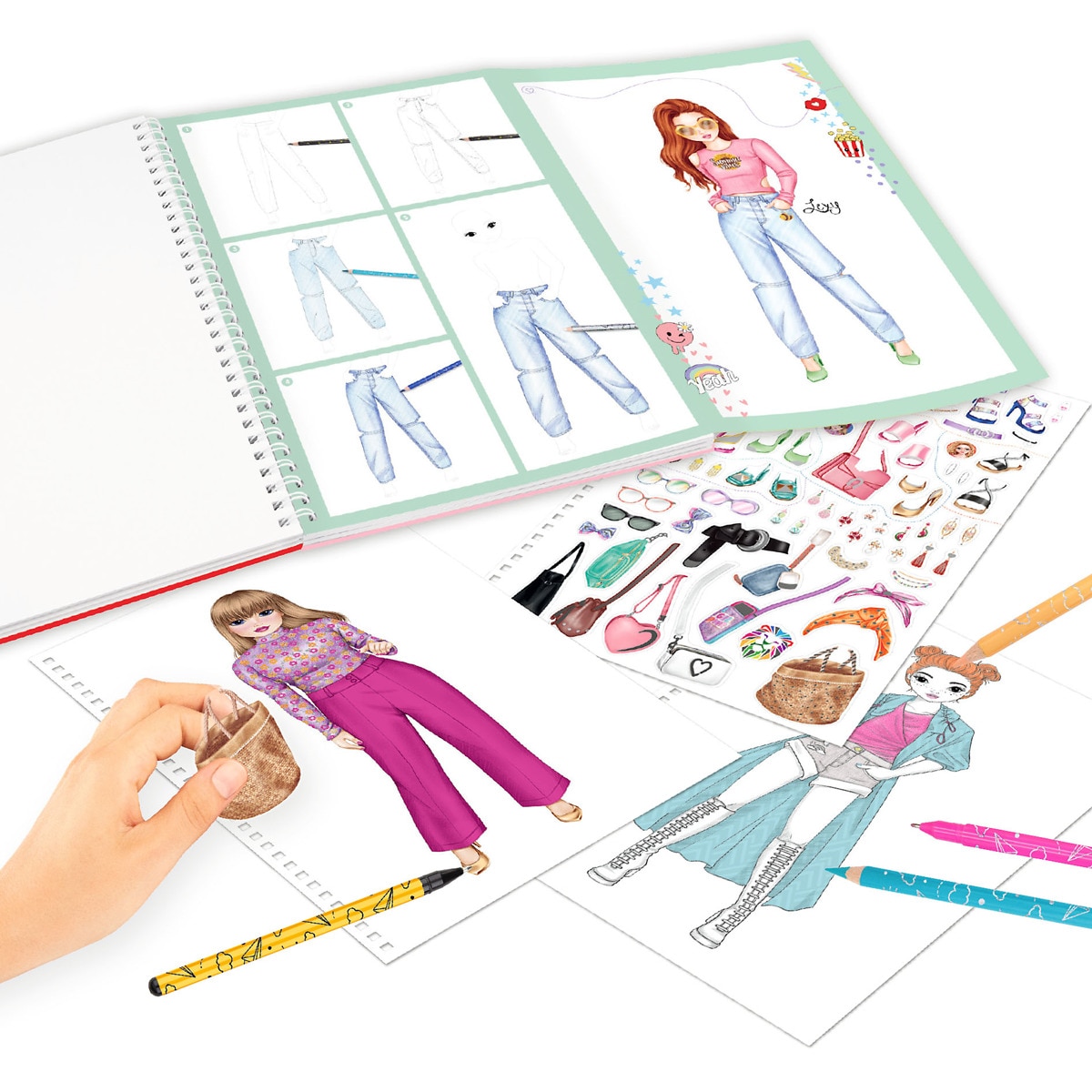 Libro colorear con colores TOPModel Depesche 7