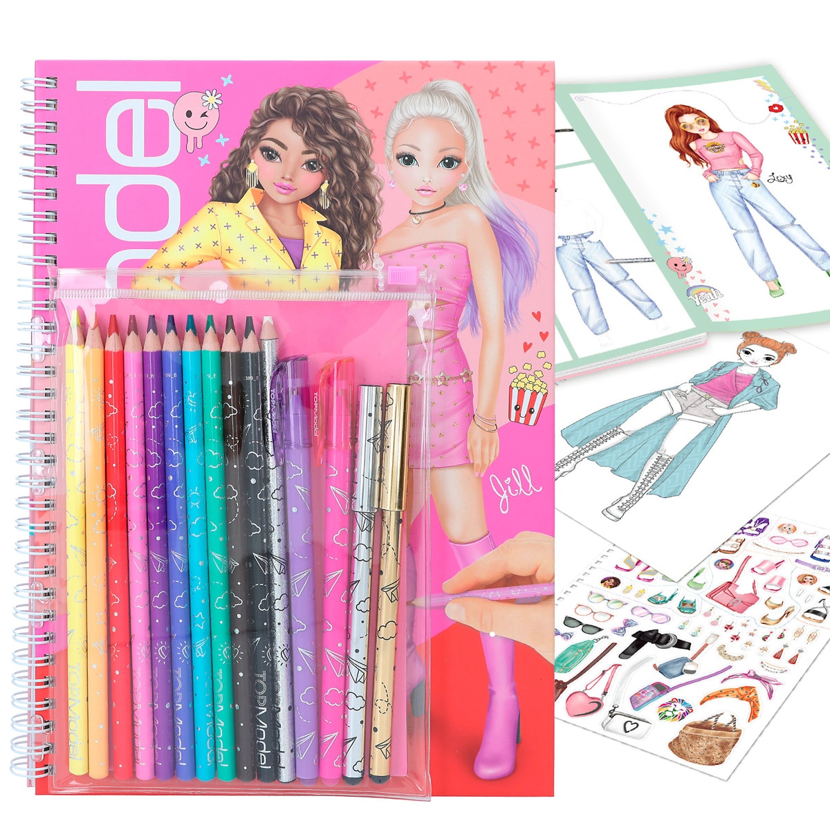 Libro colorear con colores TOPModel Depesche 2