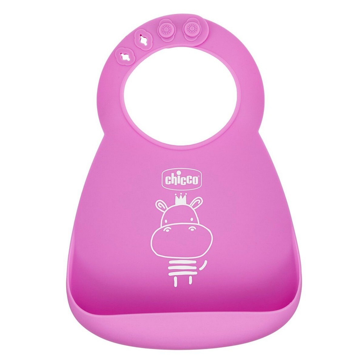 Babete Macio de Silicone 6M+ Rosa-1