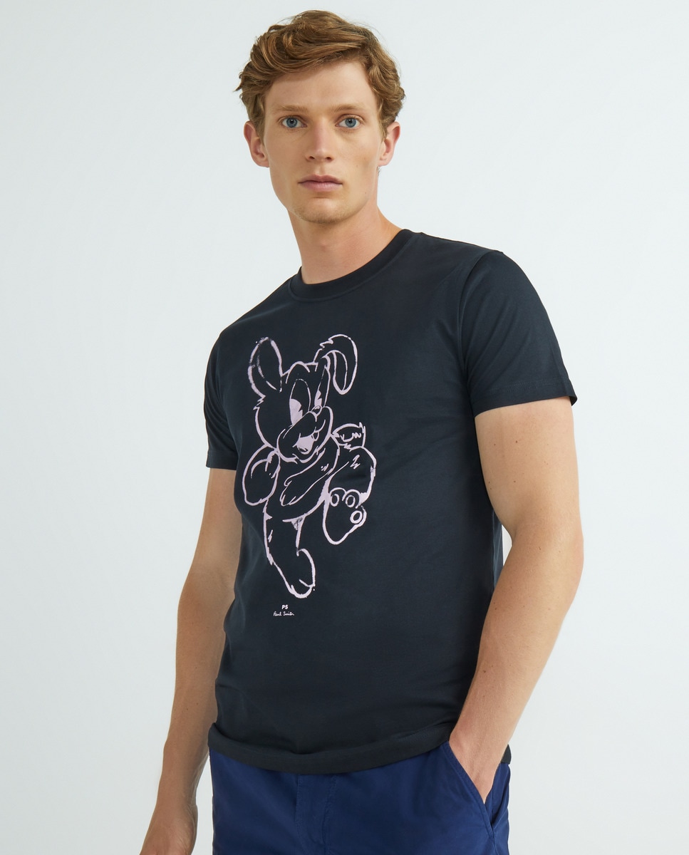 Tshirt manches courtes imprimé rabbit