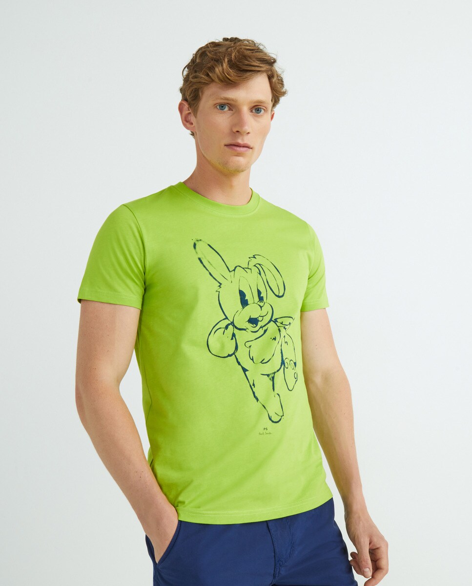 Tshirt manches courtes imprimé rabbit