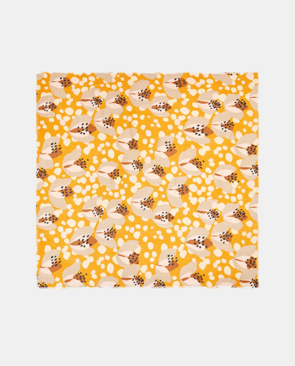 Foulard à imprimé fleuri