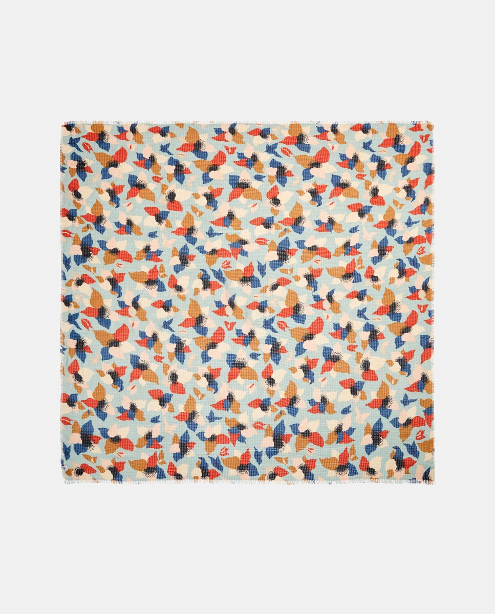 Foulard à imprimé petites fleurs